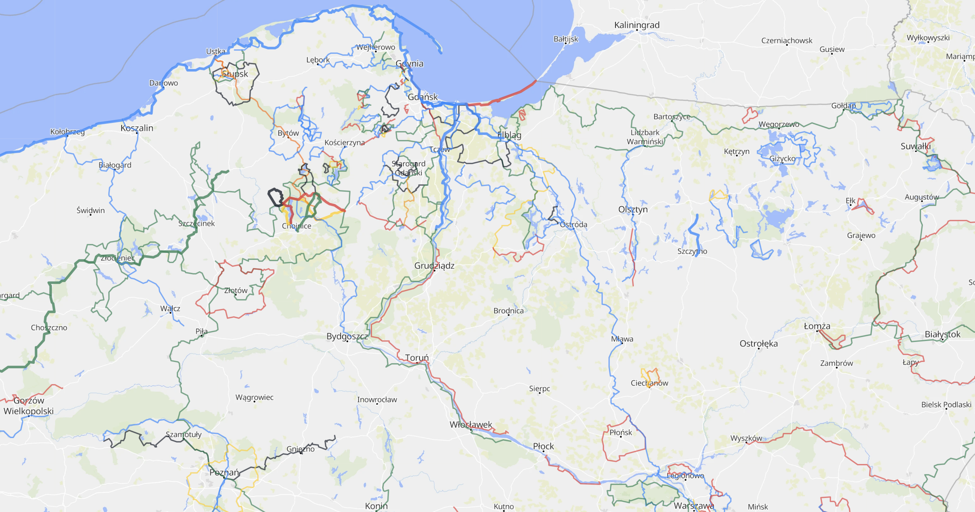 Oborniki Śląskie szlak żółty mapa Velomapa pl